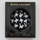 0, KATHRINE BAUMANN - HOUNDTOOTH BLACK WHITE (BACK BLACH RHINESTONES)