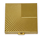 11, SQUARE GOLD WITH LINES COMPACT