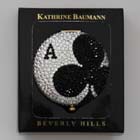 0, KATHRINE BAUMANN - CARDS * ACE OF CLUBS LARGE (BACK CLEAR RHINESTONES)