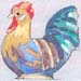 2004, ROOSTER - BEJEWELED ROOSTER