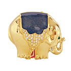 1991, GOLDEN ELEPHANT - BLANKET BLUE, TASSLE RED; EYE GREEN