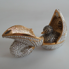 NEVER, SWAN WITH BABY SWAN INSIDE - RHINESTONES