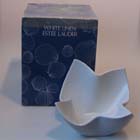 0, White Linen, PAPER-SCULPTURE PORCELAINS CANDLE - LARGE