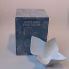 0, White Linen, PAPER-SCULPTURE PORCELAINS CANDLE - SMALL