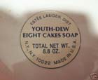 1976, Youth-Dew, HEART - YOUTH-DEW EIGHT CAKES SOAP