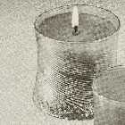 1980, Youth-Dew, SNOWSWIRL CANDLE - LARGE