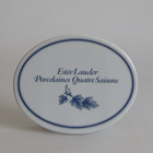 1984, Youth-Dew, QUATRE SAISONS PORCELAIN COUNTER PLACARD