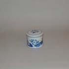 1985, Youth-Dew, INDIGO FLOWER PORCELAIN - COVERED CANDLE - SMALL