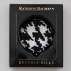 0, KATHRINE BAUMANN - BLACK WHITE GEO (BLACK RHINESTONES ON THE BACK)