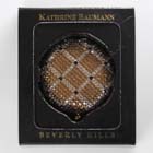 0, KATHRINE BAUMANN - BROWN QUILTED (BACK - GOLDEN RHINESTONES)