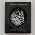 0, KATHRIN BAUMANN - BUTTERFLY BLACK-WHITE (BACK- BLACK RHINESTONES)