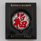 0, KATHRINE BAUMANN - CHINESE SUBJECT - GOOD FORTUNE COMPACT (BACK - CLEAR RHINESTONES)