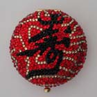 0, KATHRINE BAUMANN - CHINESE SUBJECT - LONG LIFE COMPACT (BACK - RED RHINESTONES)