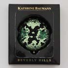 0, KATHRINE BAUMANN - SNAKE SKIN GREEN (BACK - LIGHT GREEN RHINESTONES