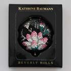 0, KATHRINE BAUMANN - FLOWER - WATER LILIES (BACK -BLACK RHINESTONES)