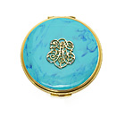 1963 & earlier, PRESSED POWDER COMPACT TURQUOISE TOP