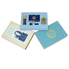 1963 & earlier, RECTANGLE BLUE POWDER COMPACT