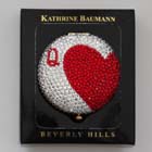 0, KATHRINE BAUMANN - CARDS * QUEEN OF HEARTS LARGE (BACK - CLEAR RHINESTONES)