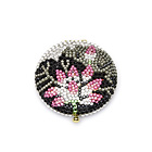 0, KATHRINE BAUMANN - FLOWER - WATER LILIES COMPACT (BACK - CLEAR RHINESTONES)